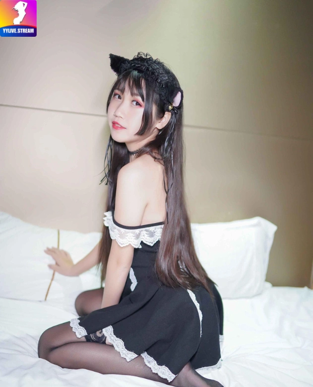 Black silk high heels -hot51.live